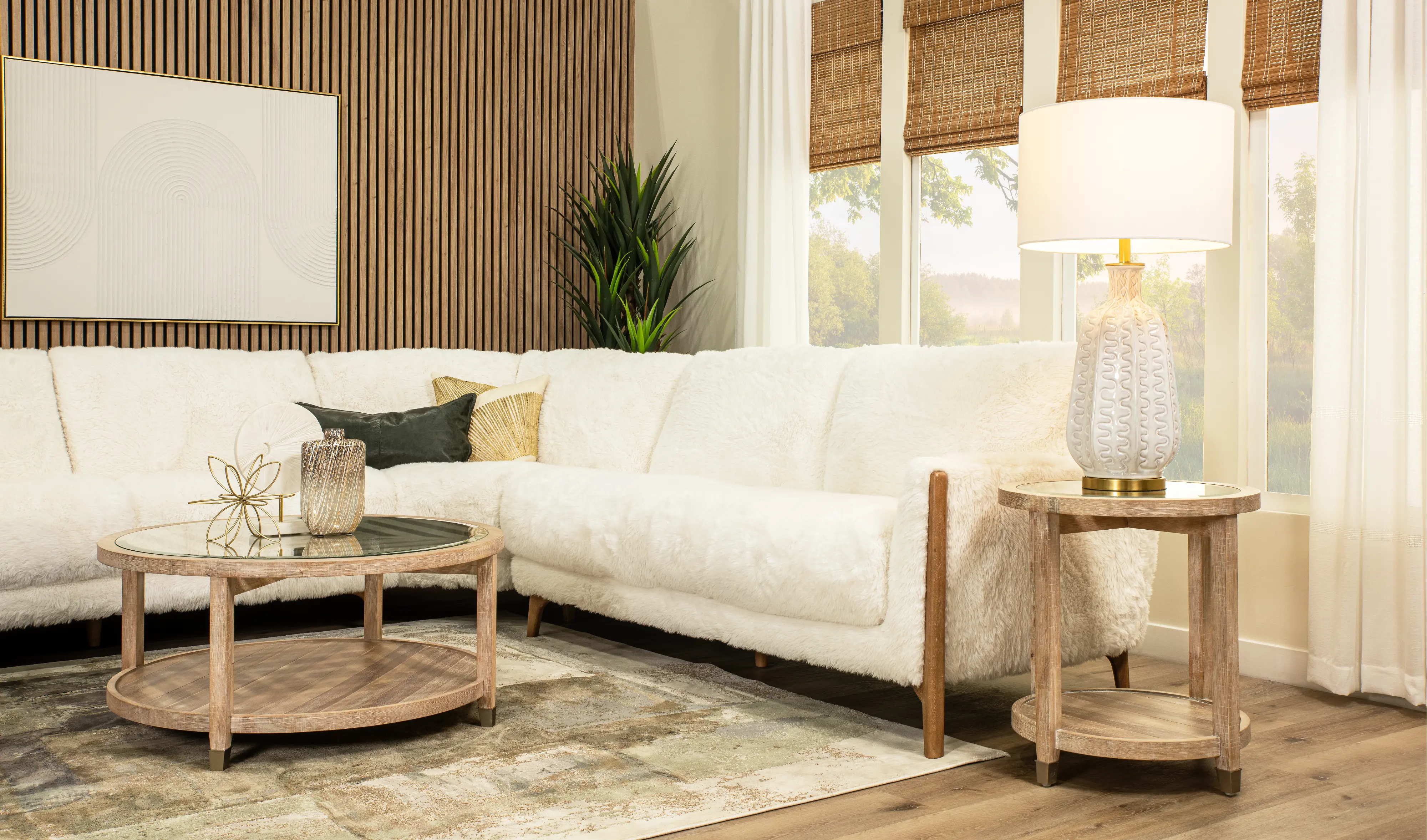 Yeti White 3 Piece Sectional-6