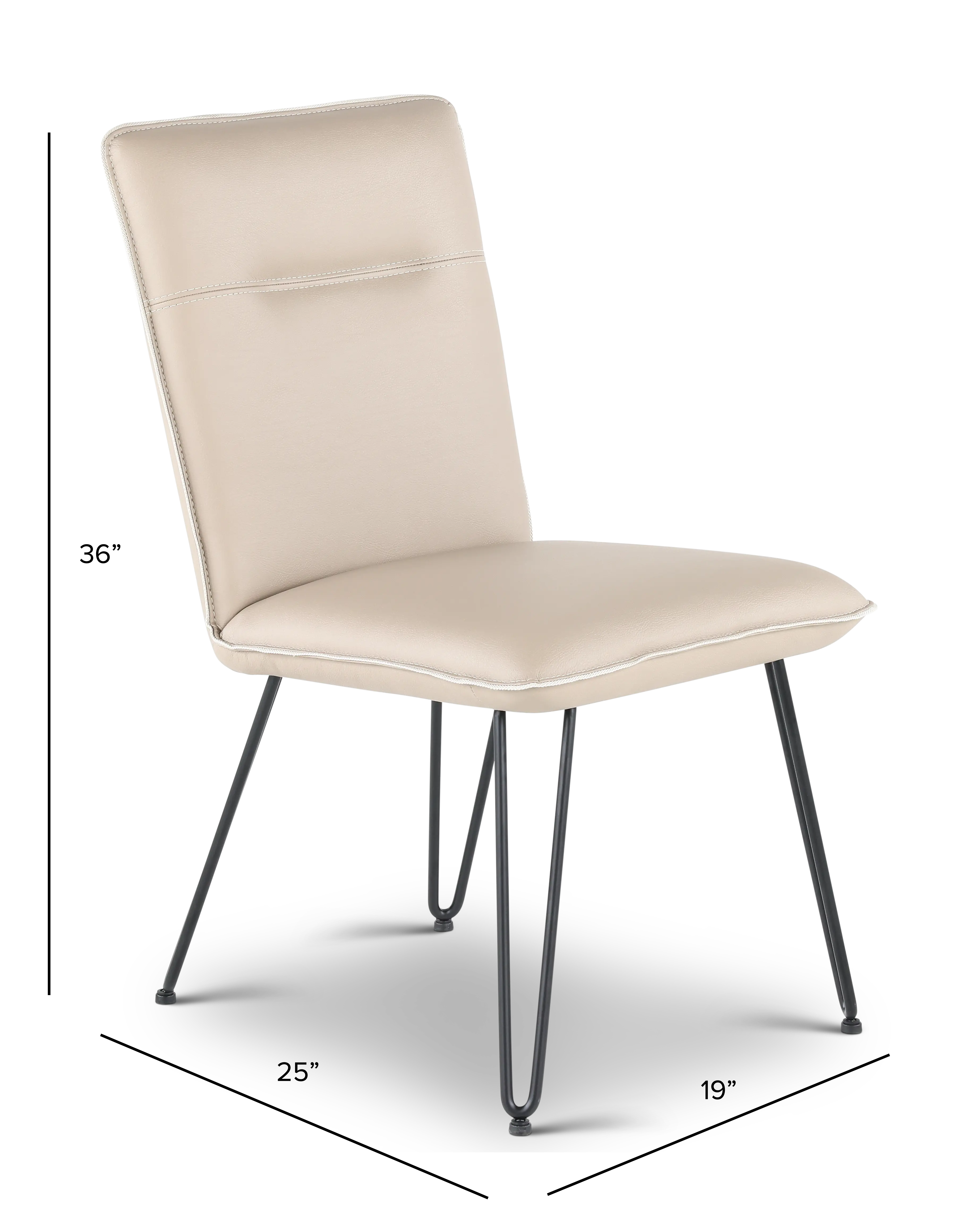 Resse Taupe Upholstered Dining Chair-3