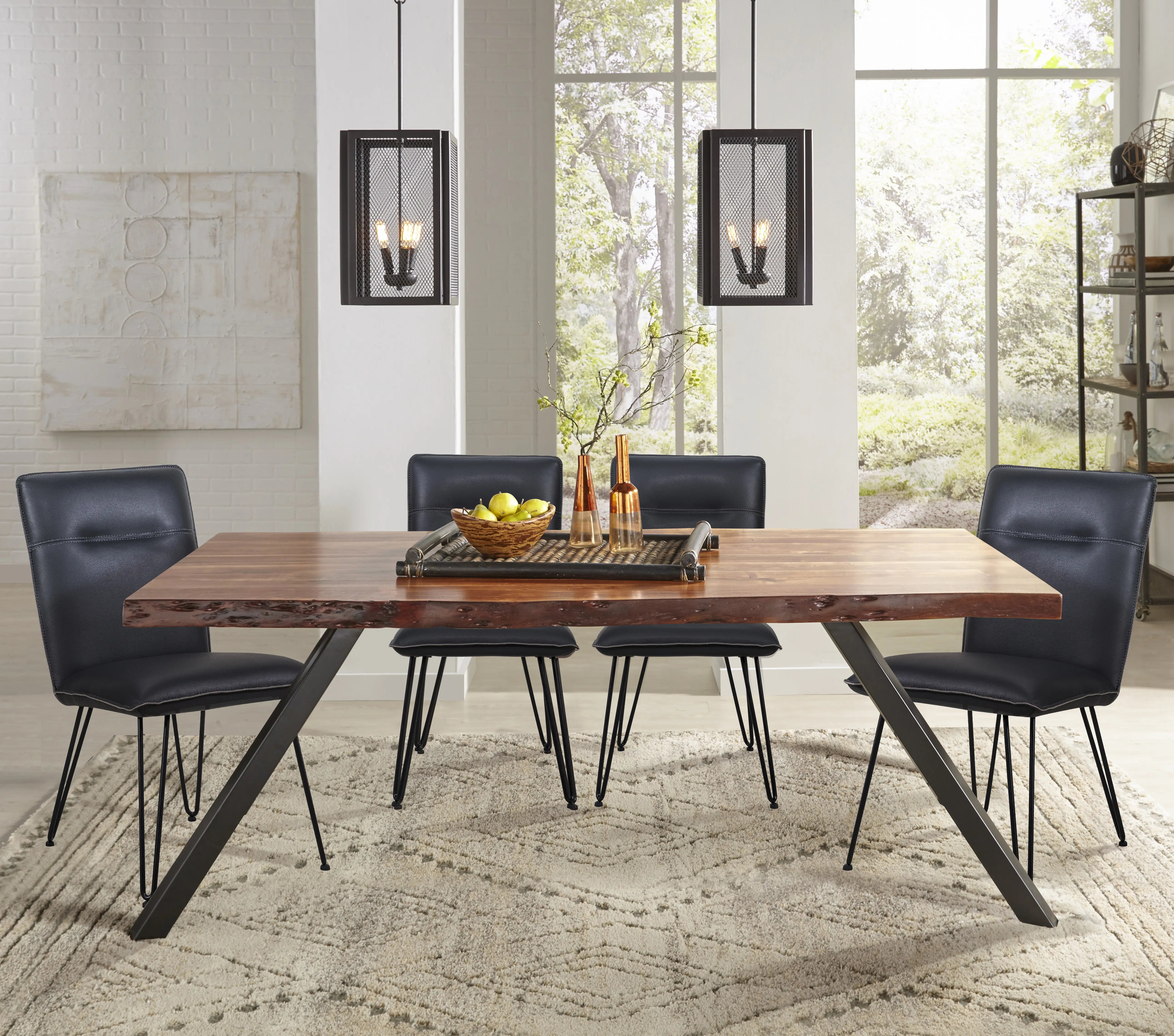 Reese Blue Upholstered Dining Chair-2