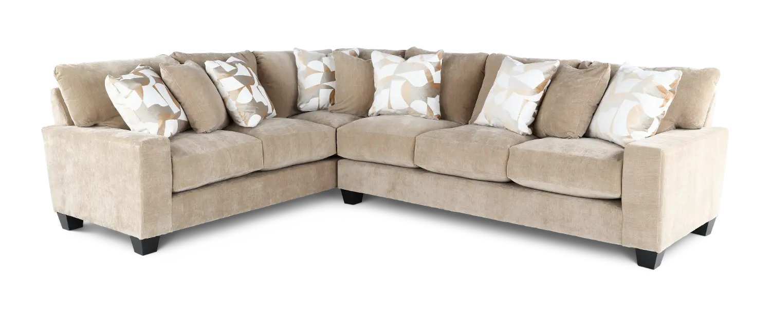 2PC/VMD/KHAKI/OPT.2 Valderrama Khaki 2 Piece Sectional-1