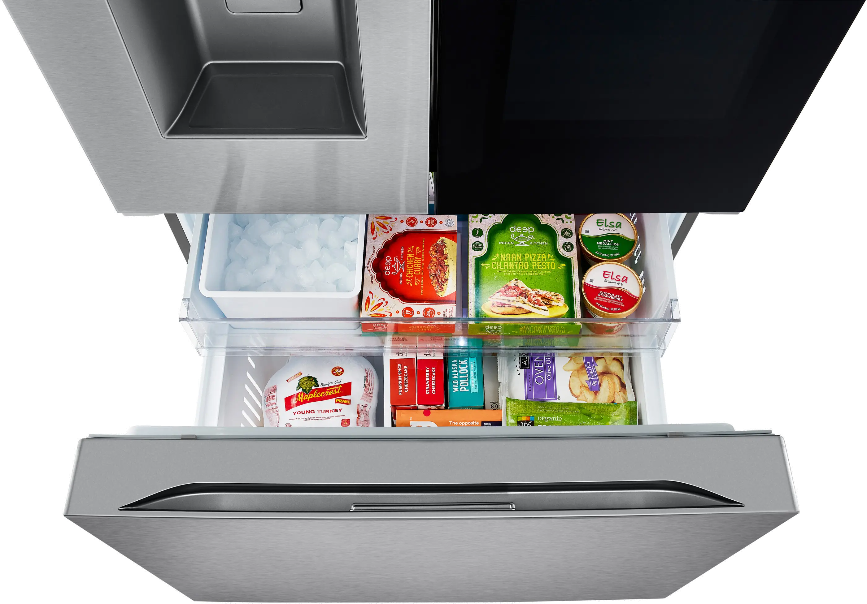 LF26C6360S LG 25.5 Cu Ft MAX™ French Door Refrigerator - Counter Depth Stainless Steel-14