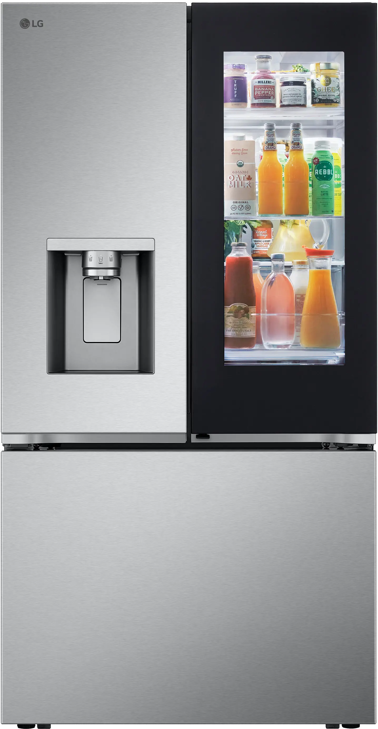 LF26C6360S LG 25.5 Cu Ft MAX™ French Door Refrigerator - Counter Depth Stainless Steel-4