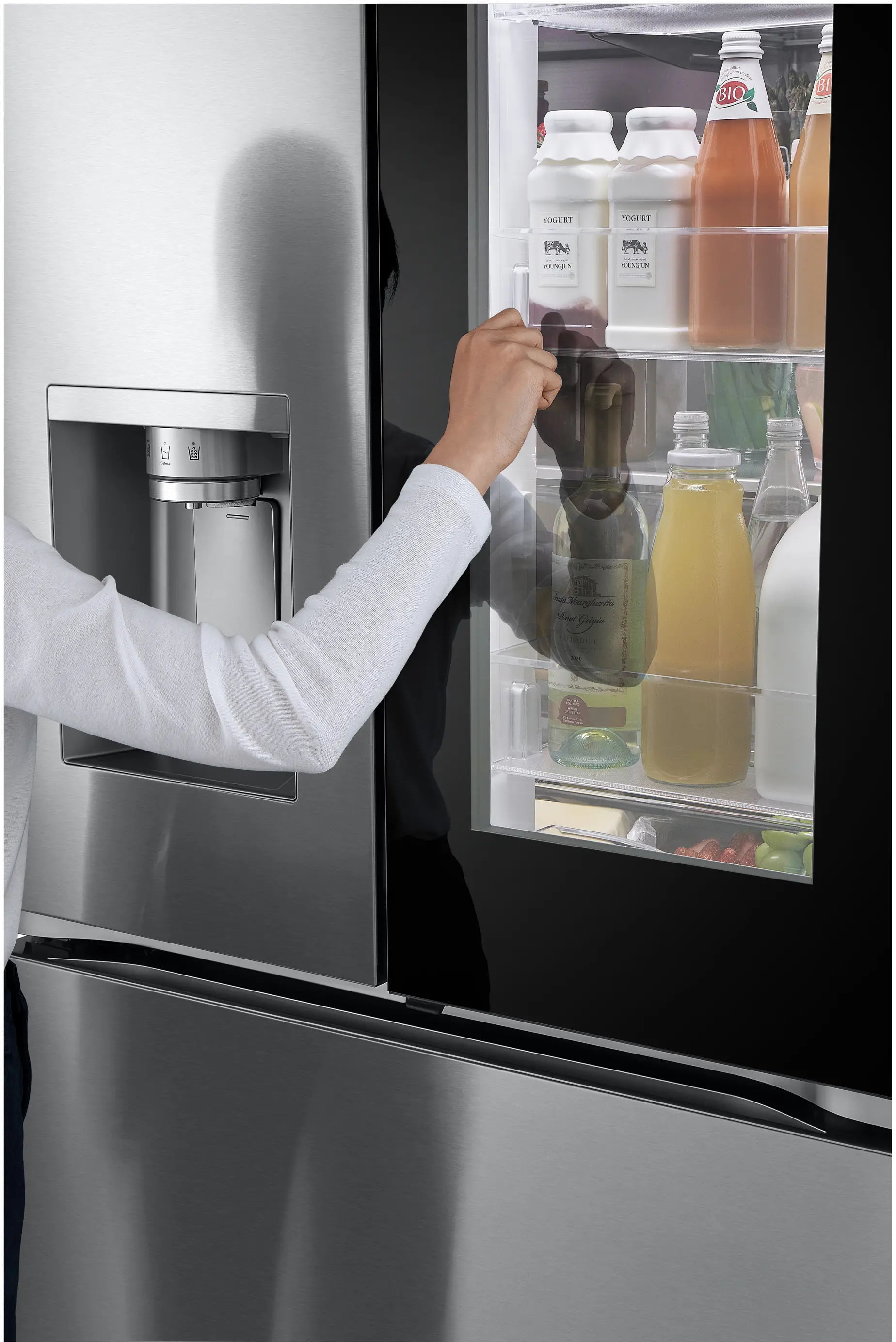 LF26C6360S LG 25.5 Cu Ft MAX™ French Door Refrigerator - Counter Depth Stainless Steel-5