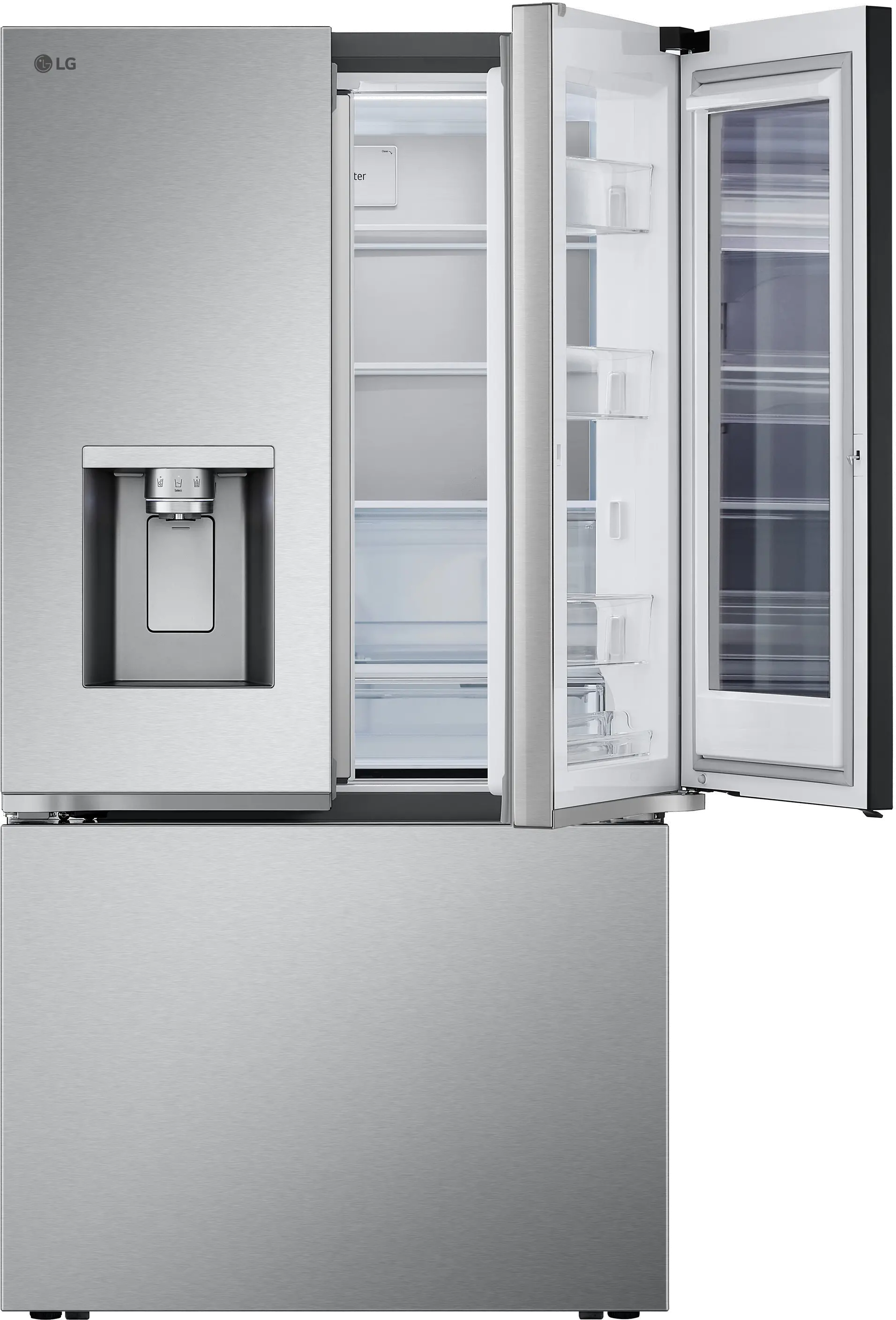 LF26C6360S LG 25.5 Cu Ft MAX™ French Door Refrigerator - Counter Depth Stainless Steel-6