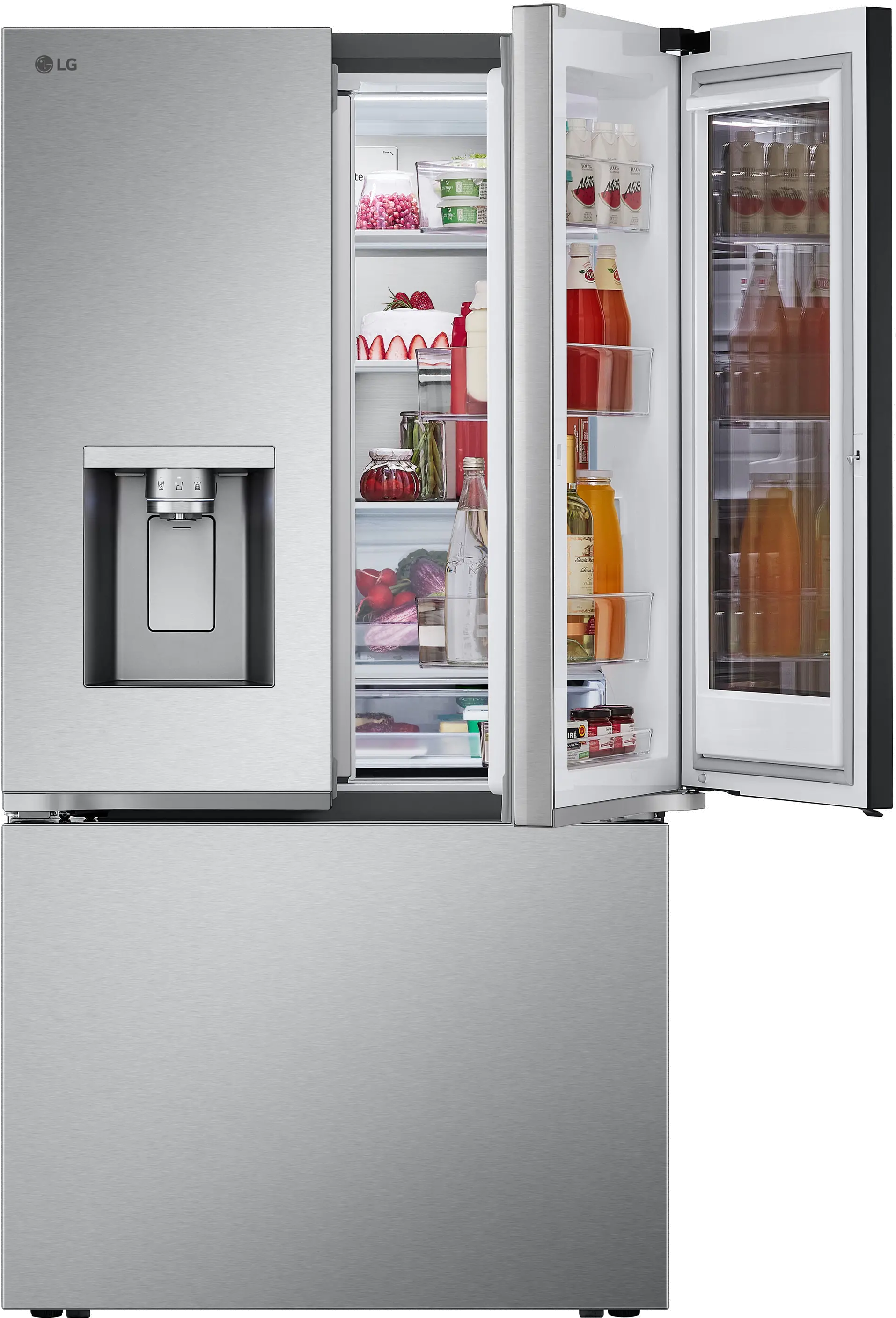 LF26C6360S LG 25.5 Cu Ft MAX™ French Door Refrigerator - Counter Depth Stainless Steel-7