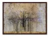Tree Print Wood and Canvas