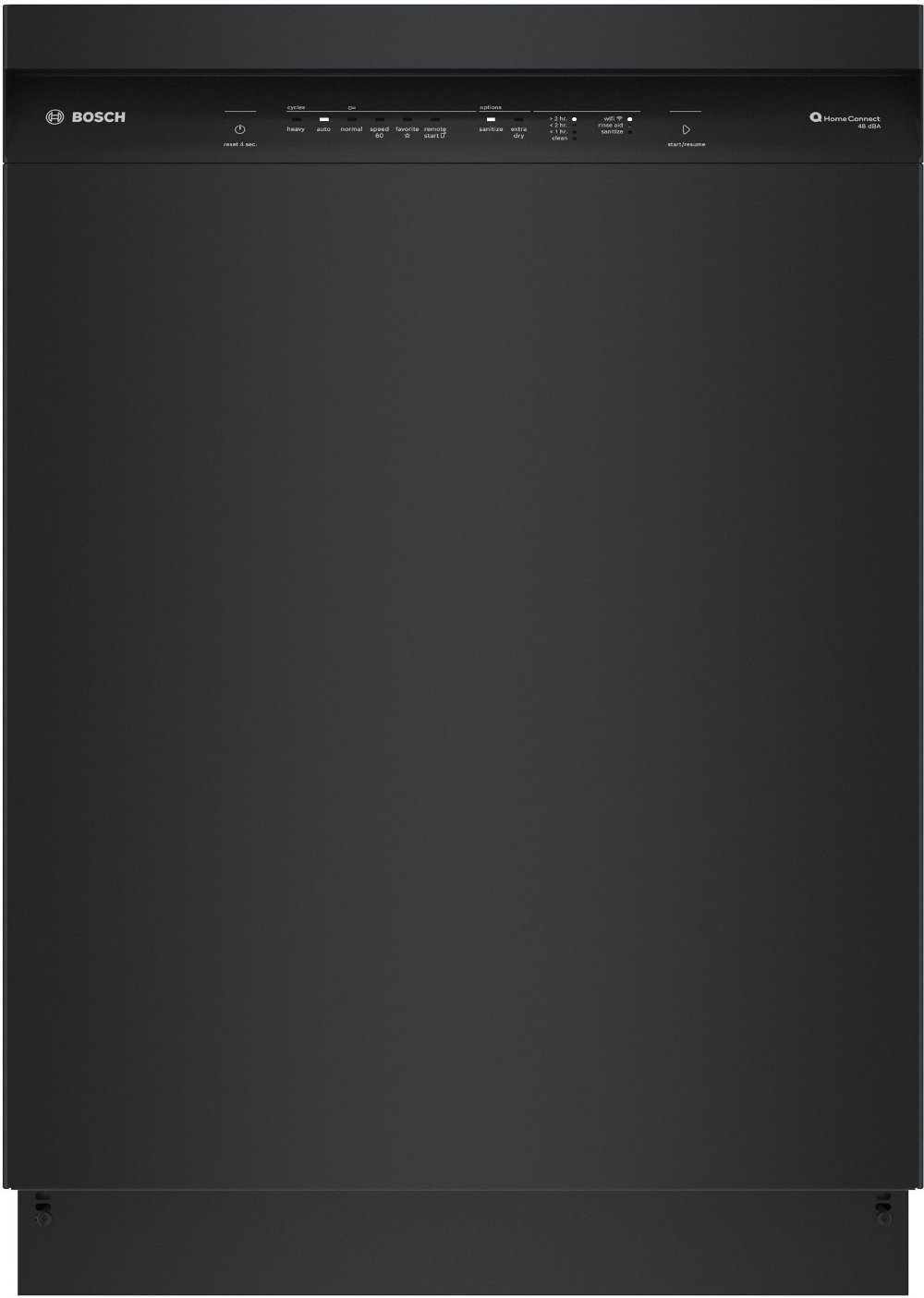 Bosch 100 Series Front Control Dishwasher - Black