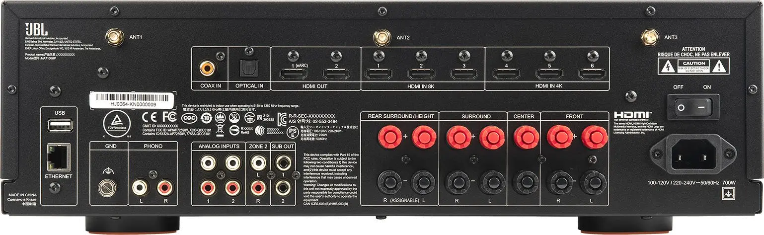 JBLMA7100HPWHTAM JBL MA7100HP 7.2ch. 8K High Performance AV Receiver - White-2