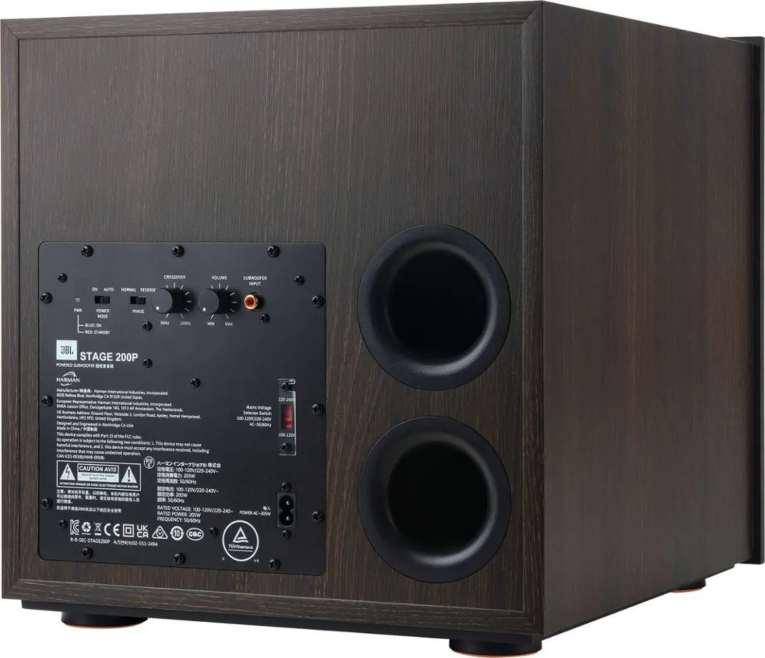 JBL 200P JBL Stage 200P 10  Powered Subwoofer - Espresso-7