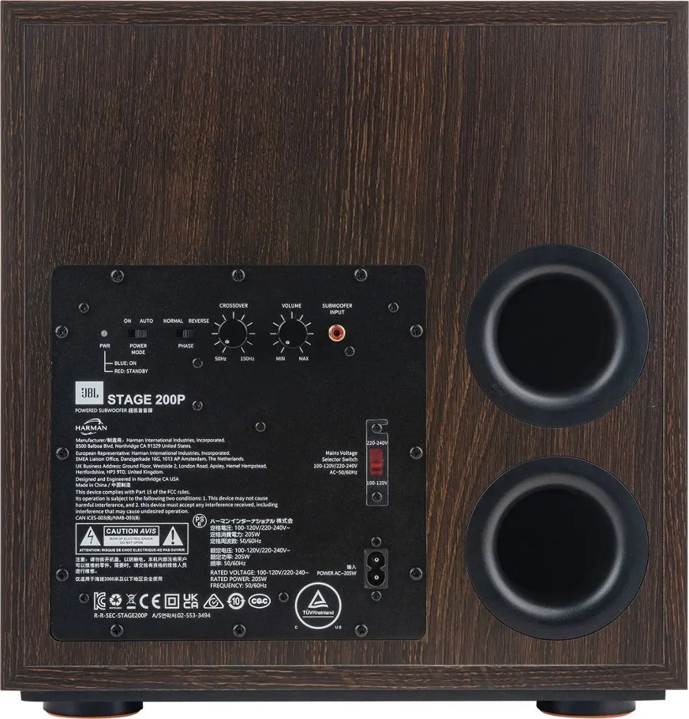 JBL 200P JBL Stage 200P 10  Powered Subwoofer - Espresso-8