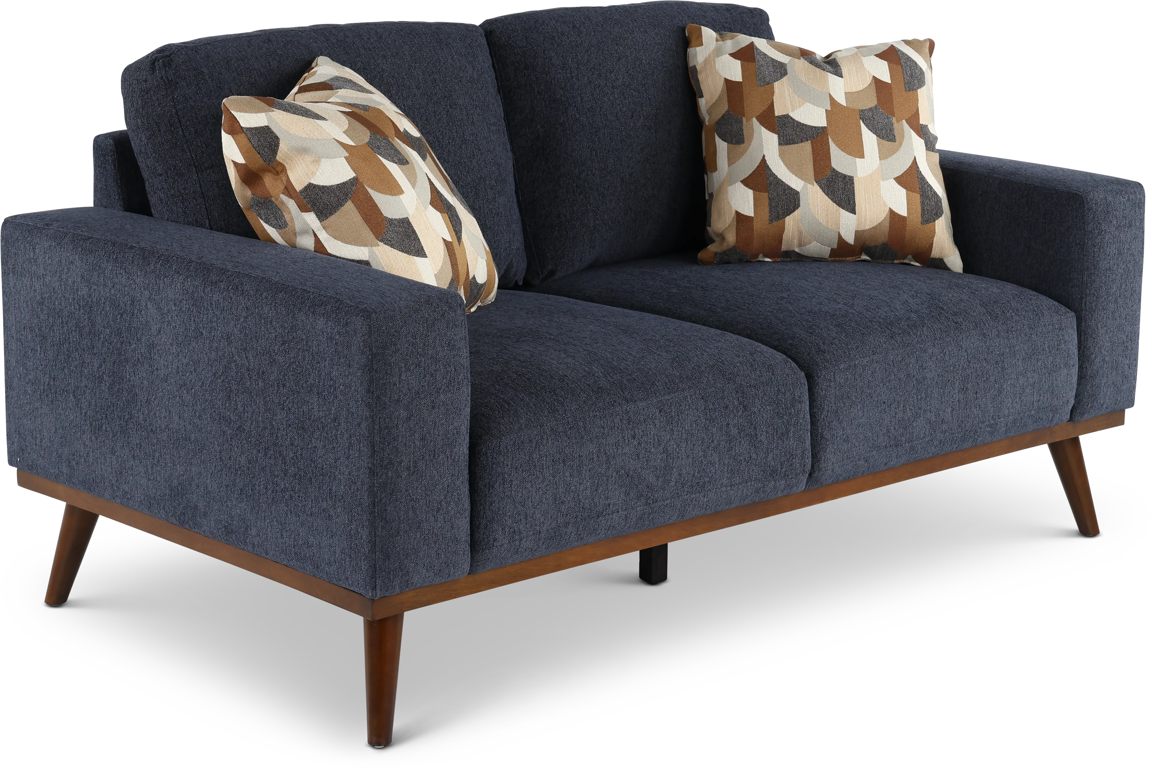 Heath Navy Blue Loveseat-4