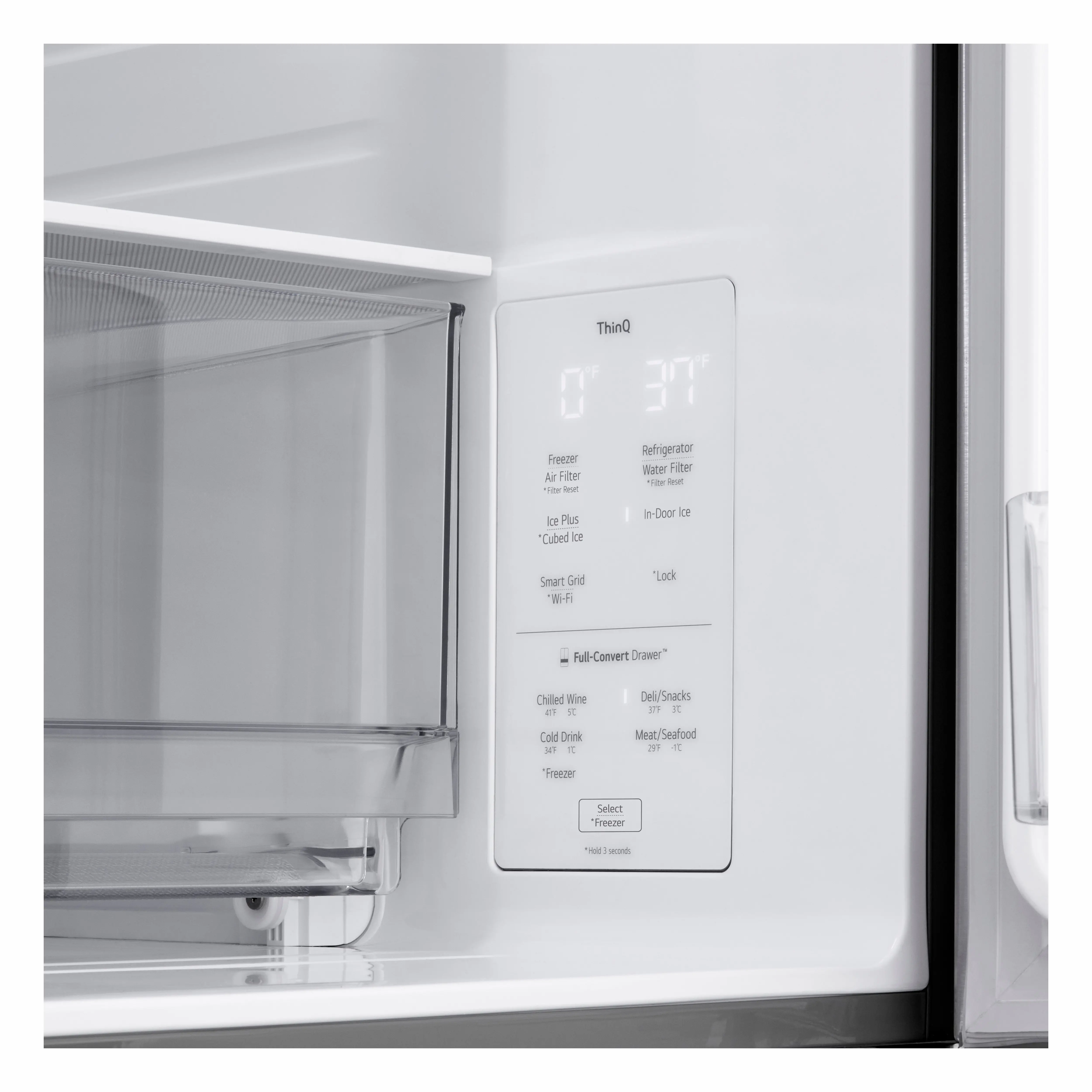 LF25G8330S LG 24.5 Cu Ft French Door Refrigerator - Counter Depth Stainless Steel-8