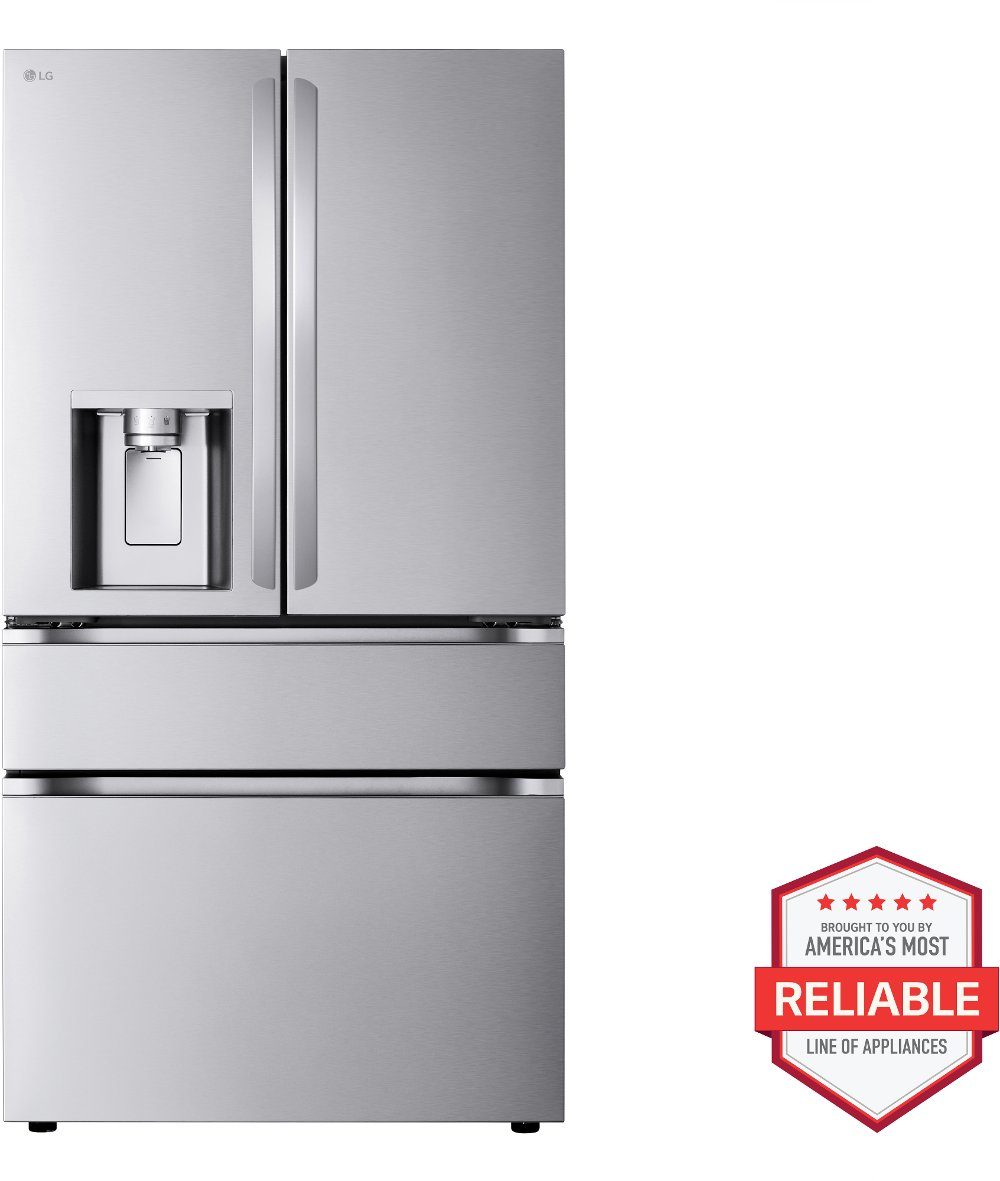 LG 25.4 Cu Ft French Door Refrigerator - Counter Depth Stainless Steel