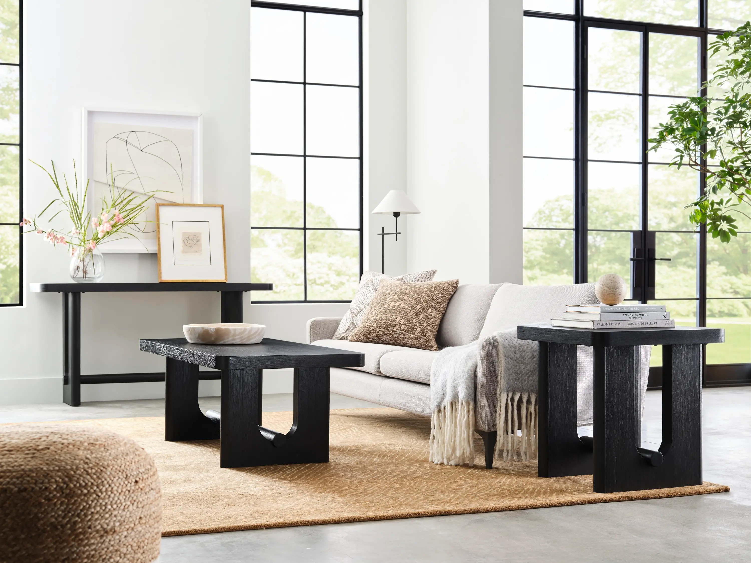 Sloane Black Sofa Table-8