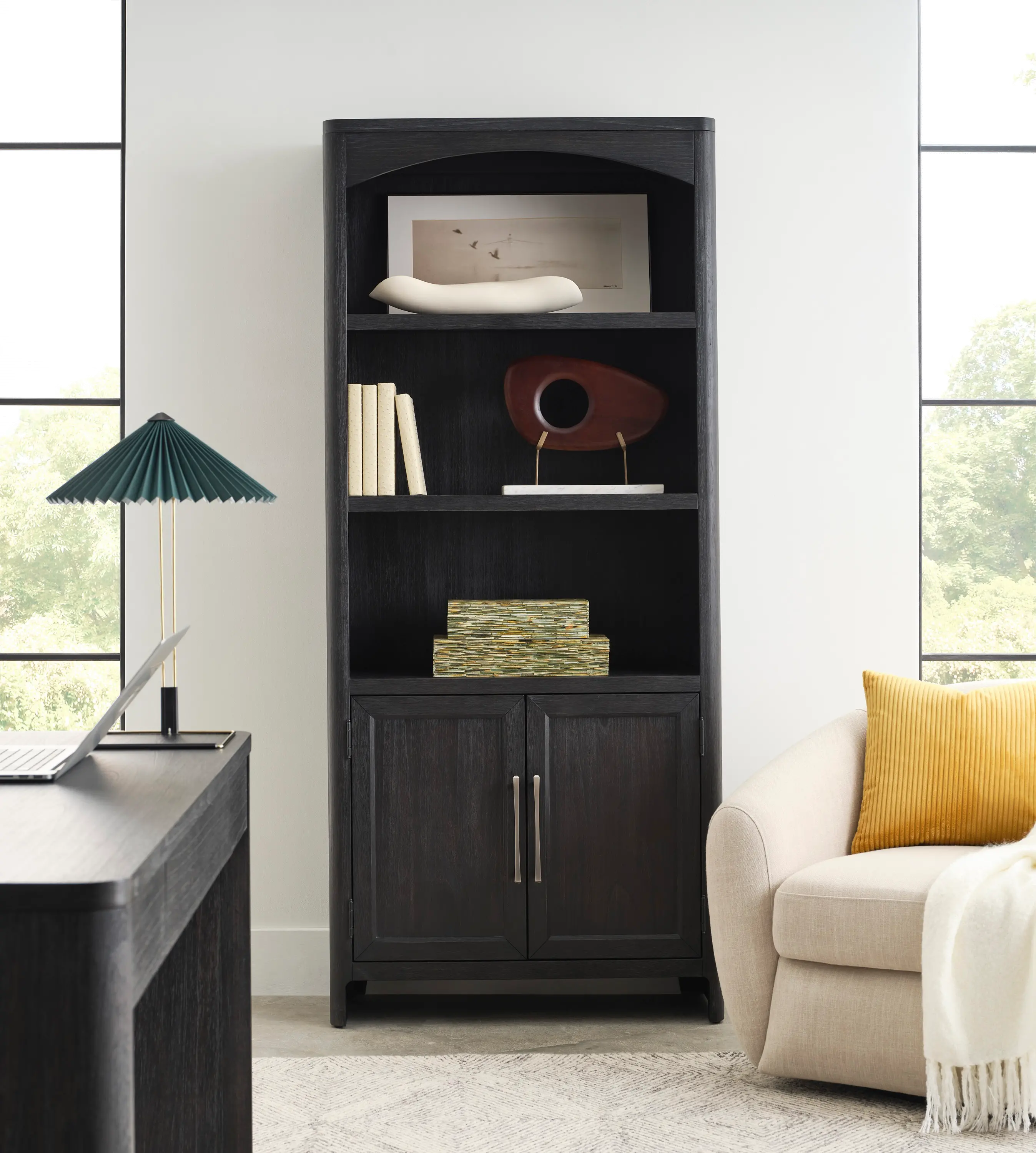 Sloane Black Door Bookcase-2