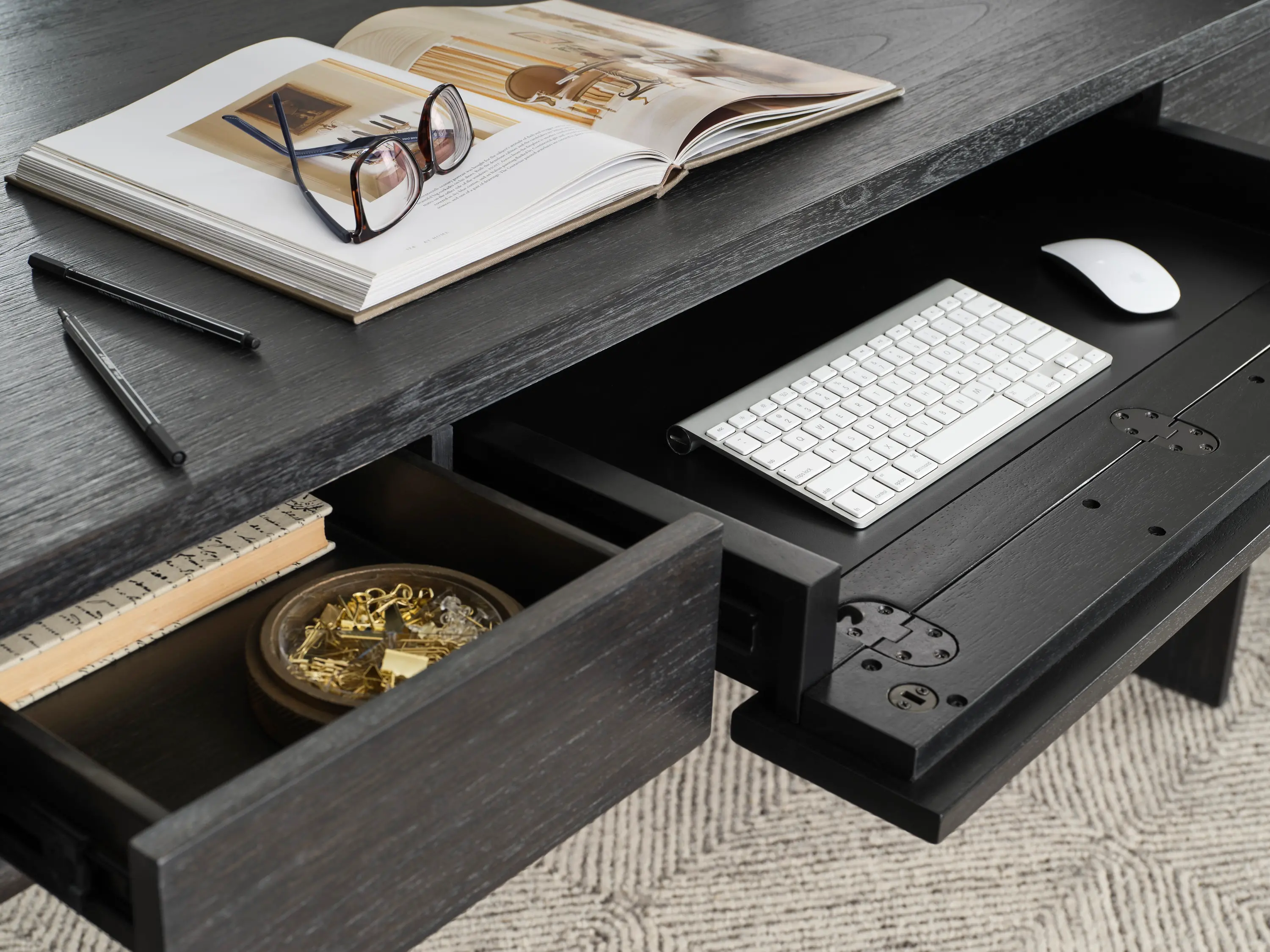 Sloane Black Writing Desk-12