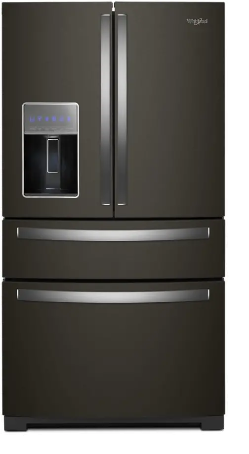 WRMF7736PV Whirlpool 26.2 Cu Ft French Door Refrigerator - Black Stainless Steel-1