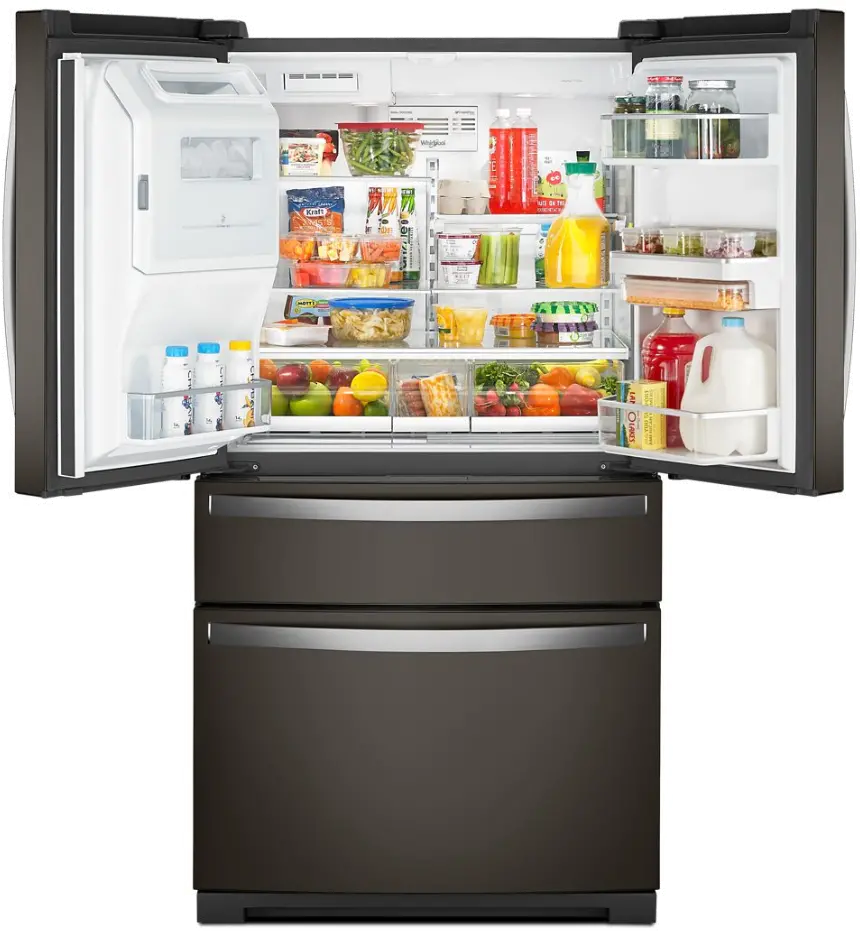 WRMF7736PV Whirlpool 26.2 Cu Ft French Door Refrigerator - Black Stainless Steel-8