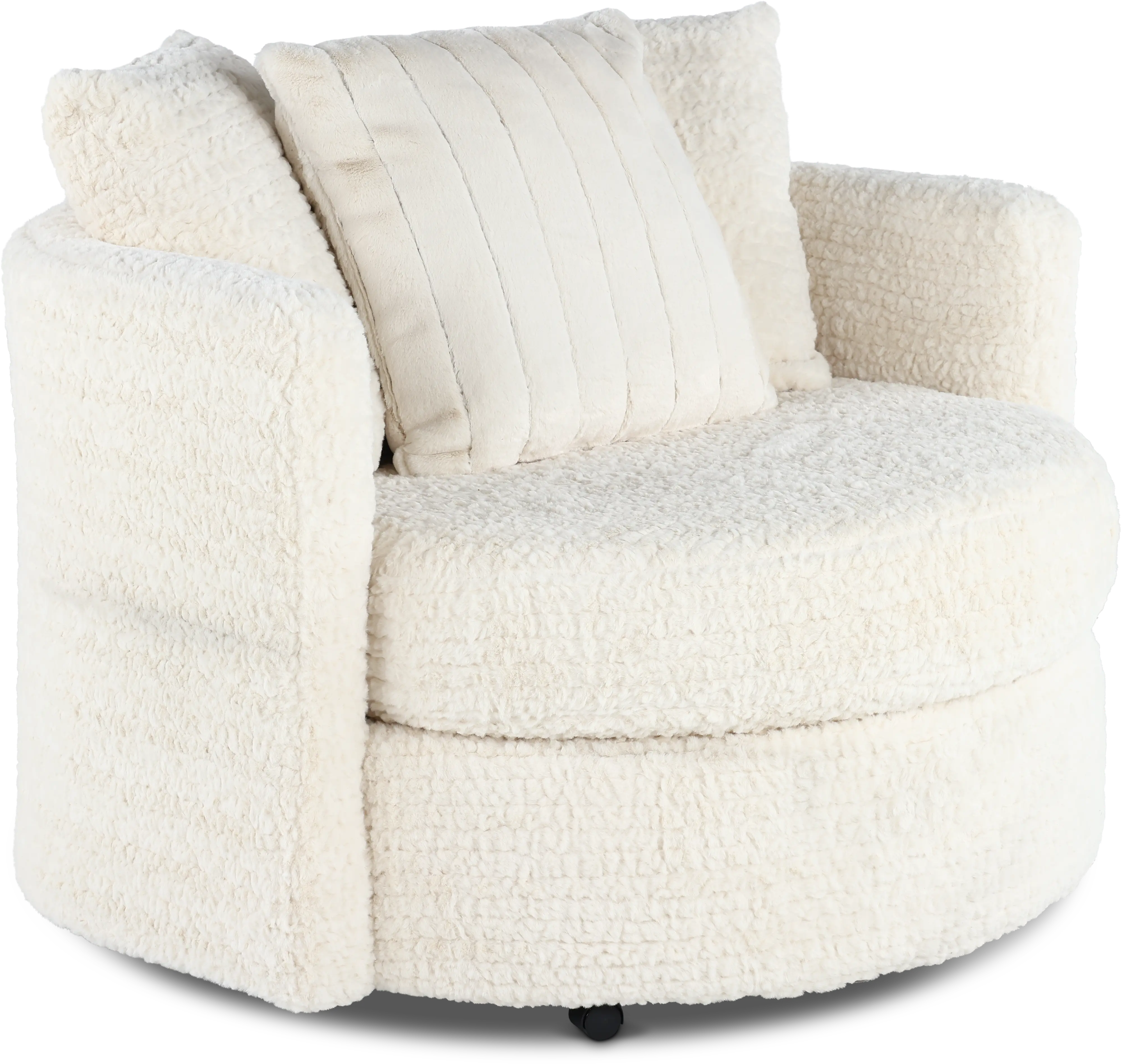 Hendrix Ivory Swivel Chair-1