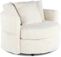 Hendrix Ivory Swivel Chair
