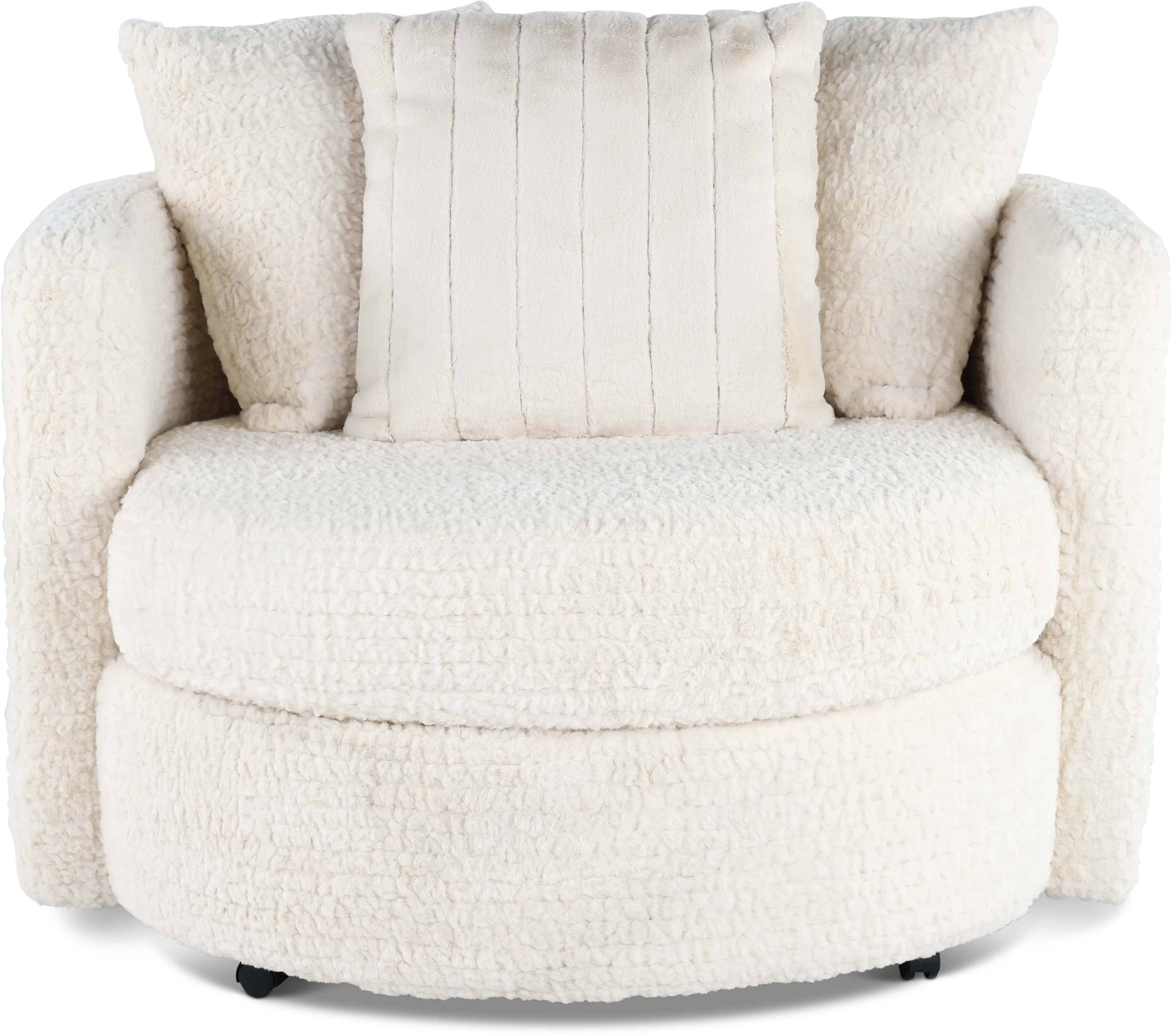 Hendrix Ivory Swivel Chair-4