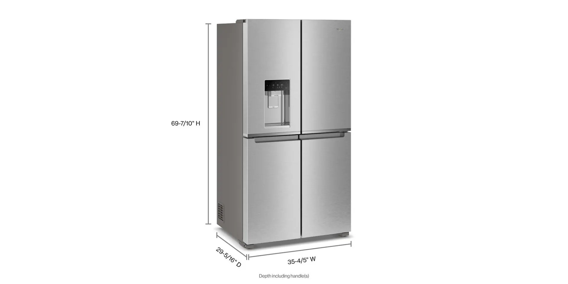 WRQC7836RZ Whirlpool 19.14 Cu Ft 4-Door Flex Refrigerator - Stainless Steel-3