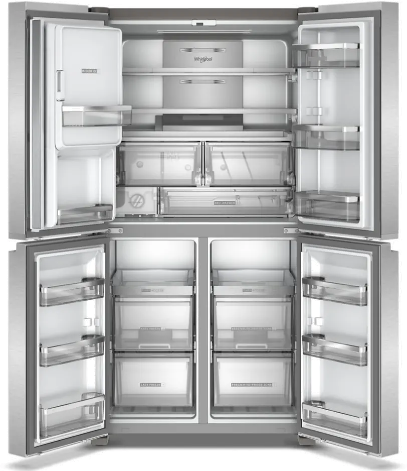 WRQC7836RZ Whirlpool 19.14 Cu Ft 4-Door Flex Refrigerator - Stainless Steel-4