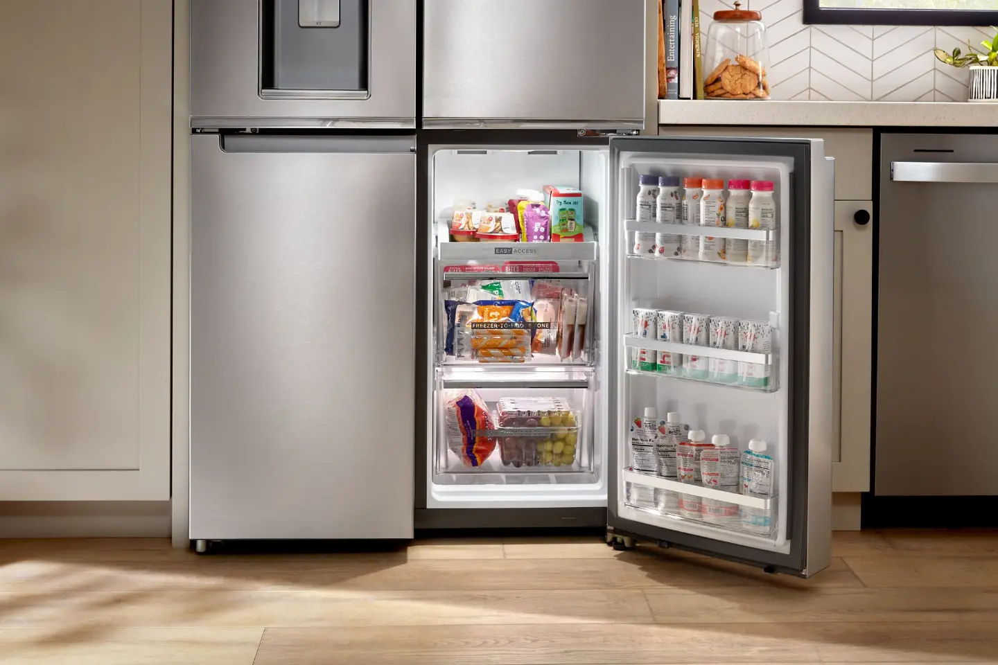 WRQC7836RZ Whirlpool 19.14 Cu Ft 4-Door Flex Refrigerator - Stainless Steel-8