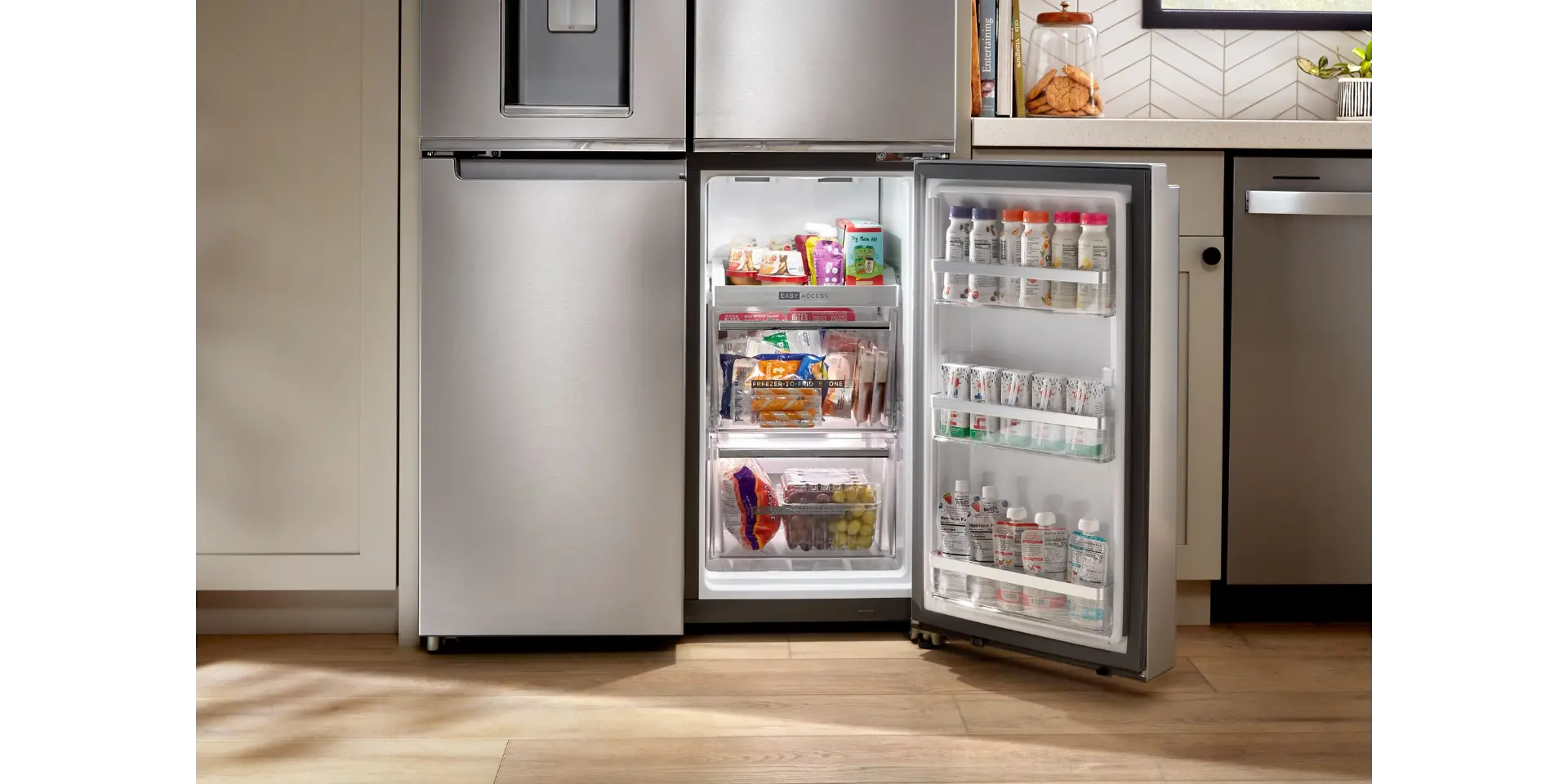 WRQC7836RZ Whirlpool 19.14 Cu Ft 4-Door Flex Refrigerator - Stainless Steel-9