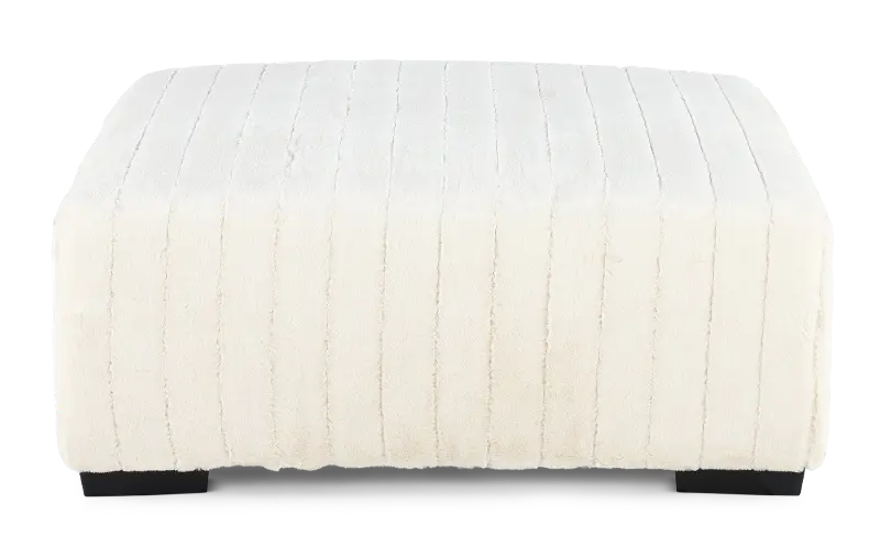 Hendrix Cream Cocktail Ottoman