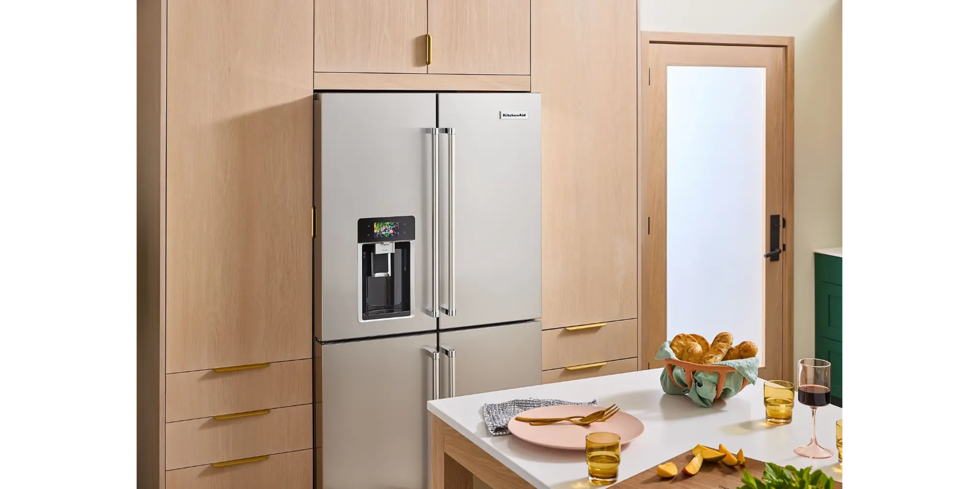 KitchenAid 19.4 Cu Ft 4-Door Flex Refrigerator - Counter Depth