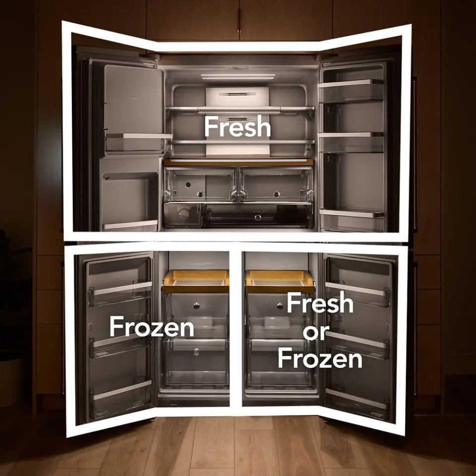 KRQC736RPS KitchenAid® 19.4 Cu Ft 4-Door Flex Refrigerator - Counter Depth Stainless Steel-5