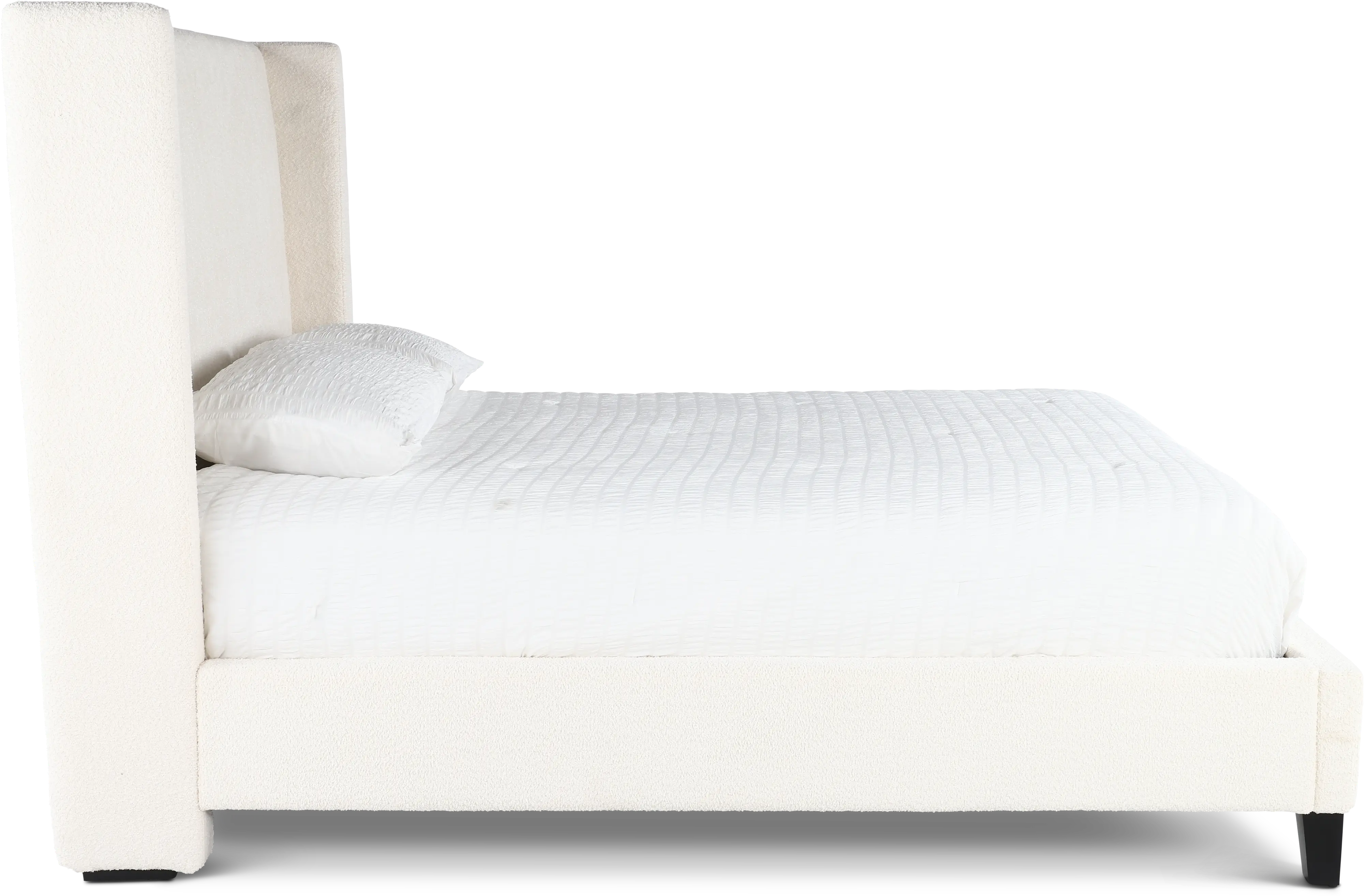 Angel Ivory White Queen Upholstered Bed-6