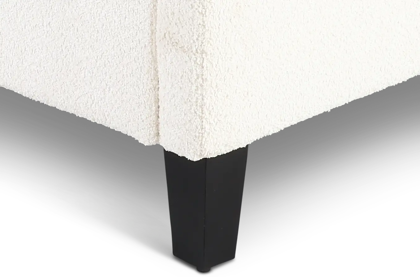 Angel Ivory White Queen Upholstered Bed-8