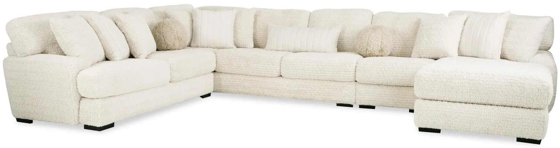 Hendrix Ivory 4 Piece Sectional-1