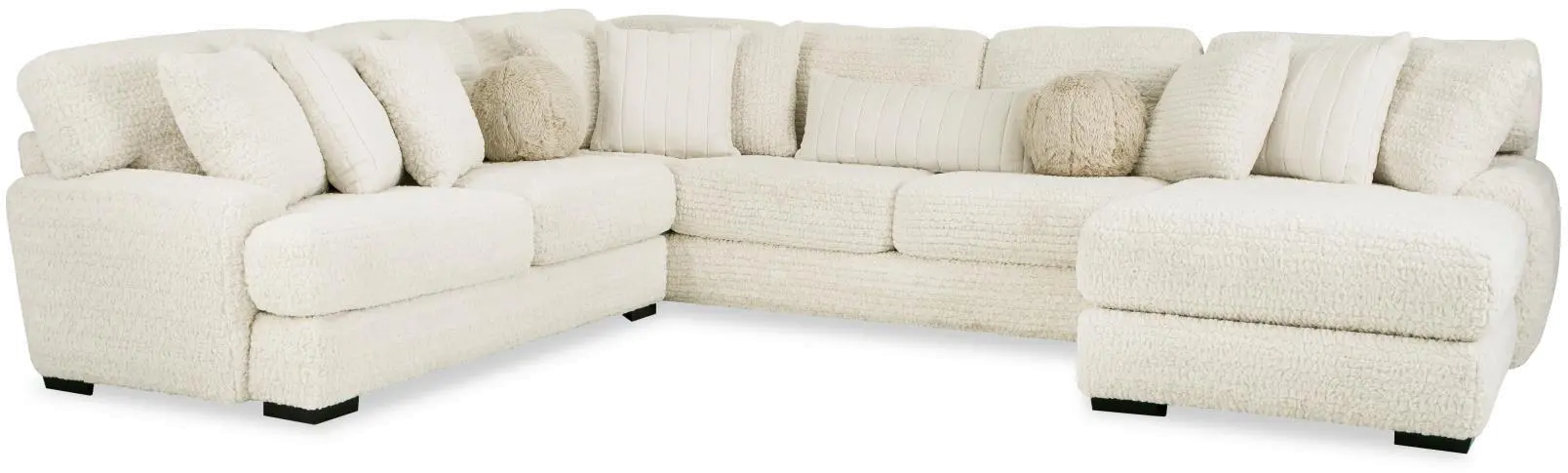 Hendrix Ivory 3 Piece Sectional-1