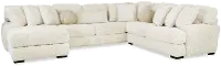 Hendrix Ivory 3 Piece Sectional