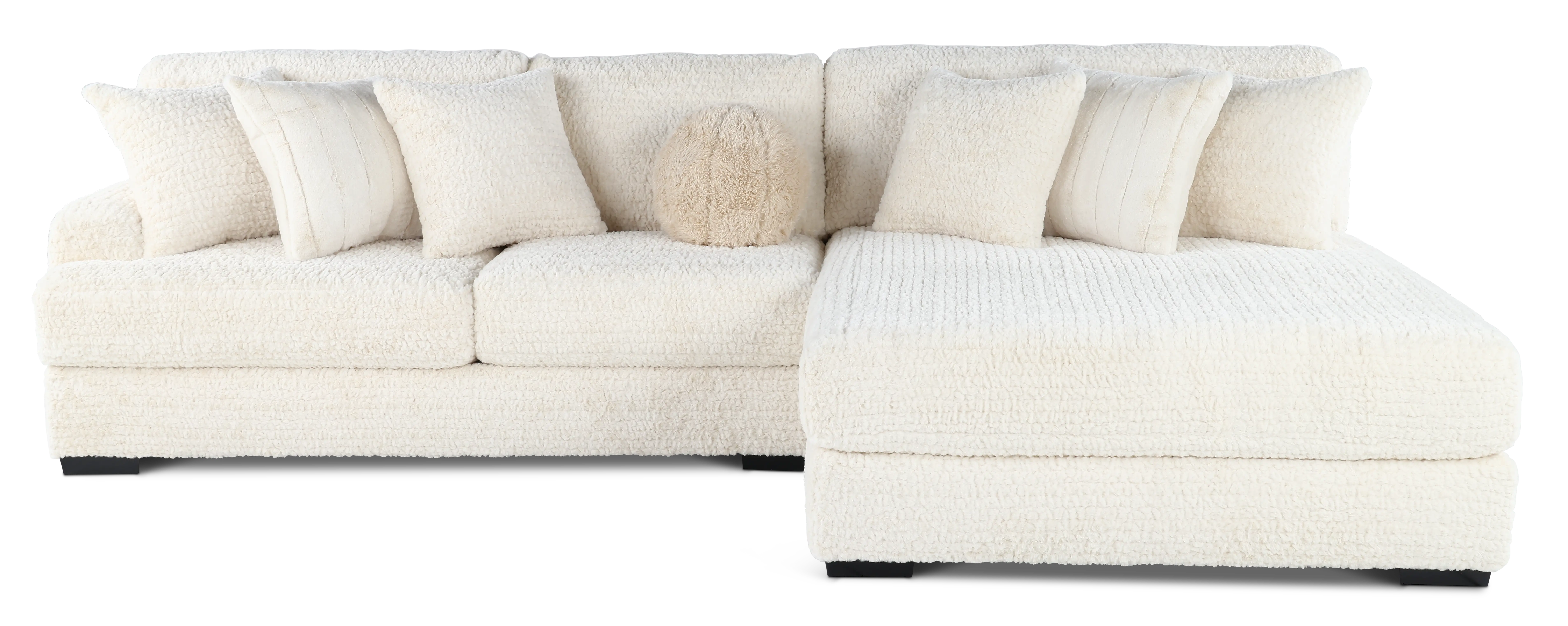 Hendrix Ivory 2 Piece Sectional with Double Chaise-1