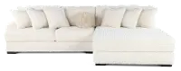 Hendrix Ivory 2 Piece Sectional with Double Chaise