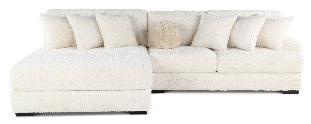 Hendrix Ivory 2 Piece Sectional with Double Chaise