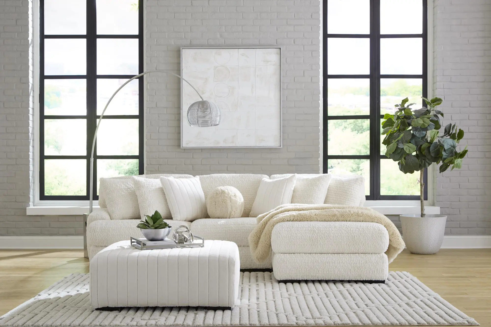 Hendrix Ivory 2 Piece Sectional | RC Willey