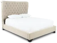 Chloe Natural Queen Upholstered Bed