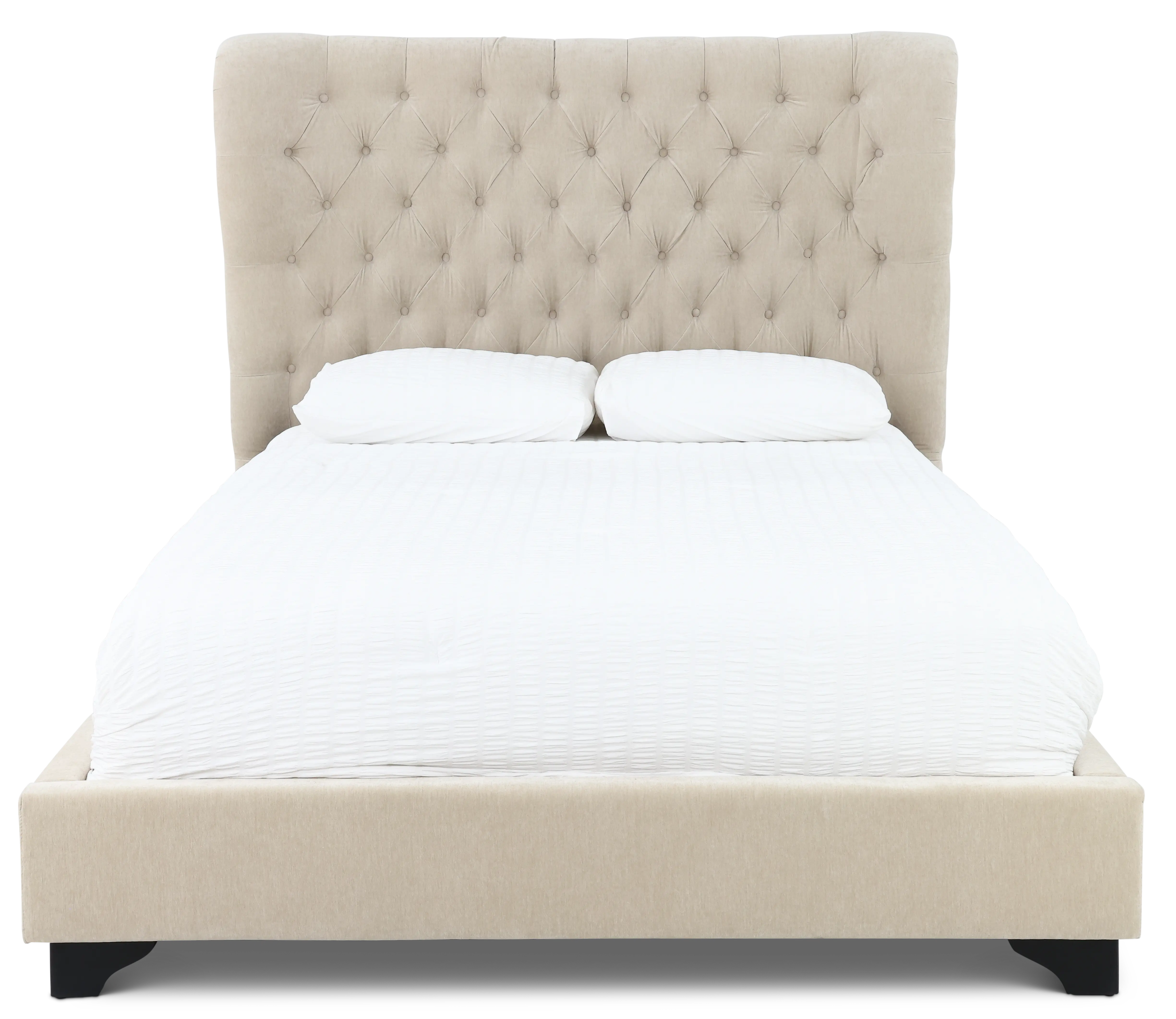 Chloe Natural Queen Upholstered Bed-4