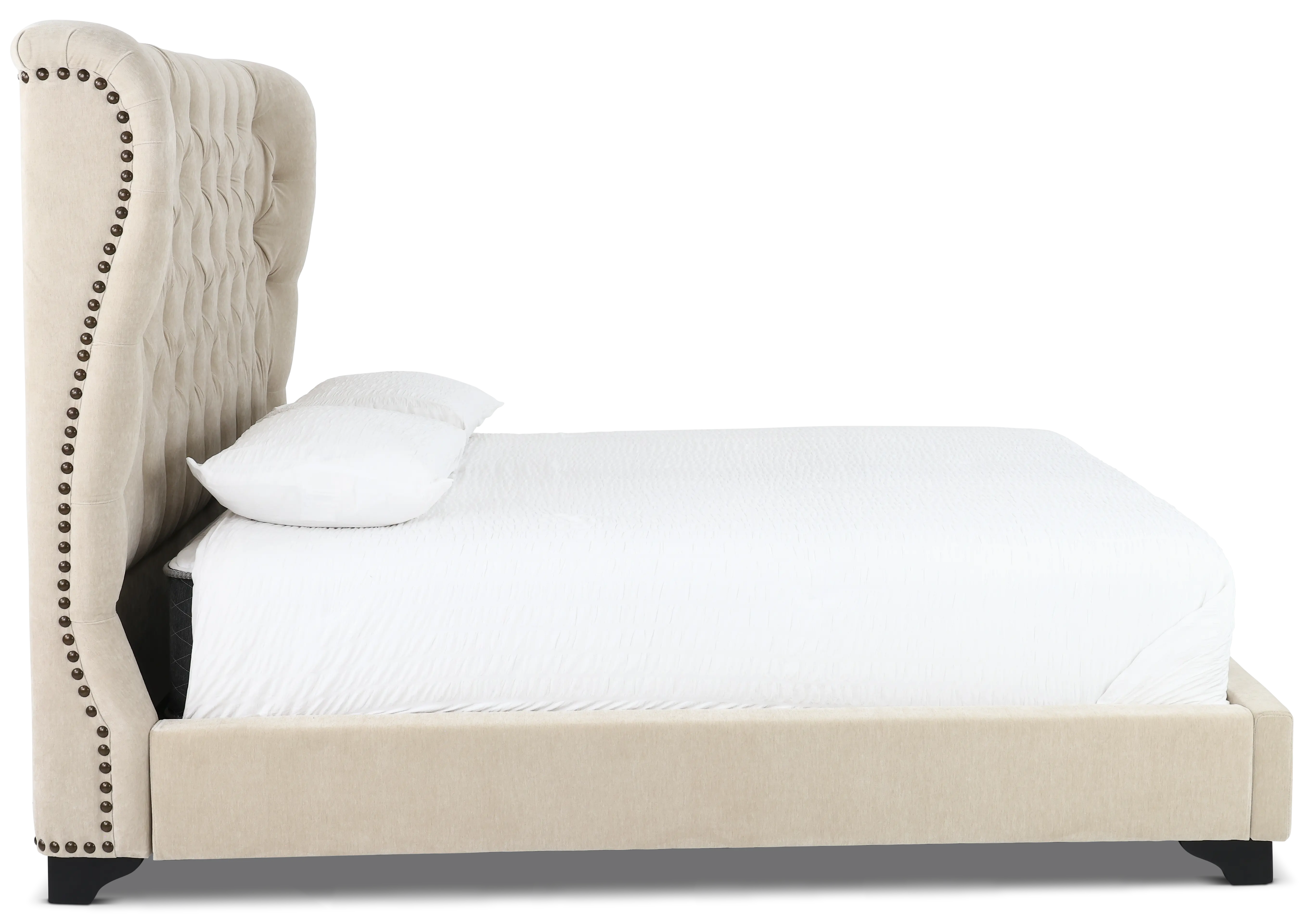 Chloe Natural Queen Upholstered Bed-5