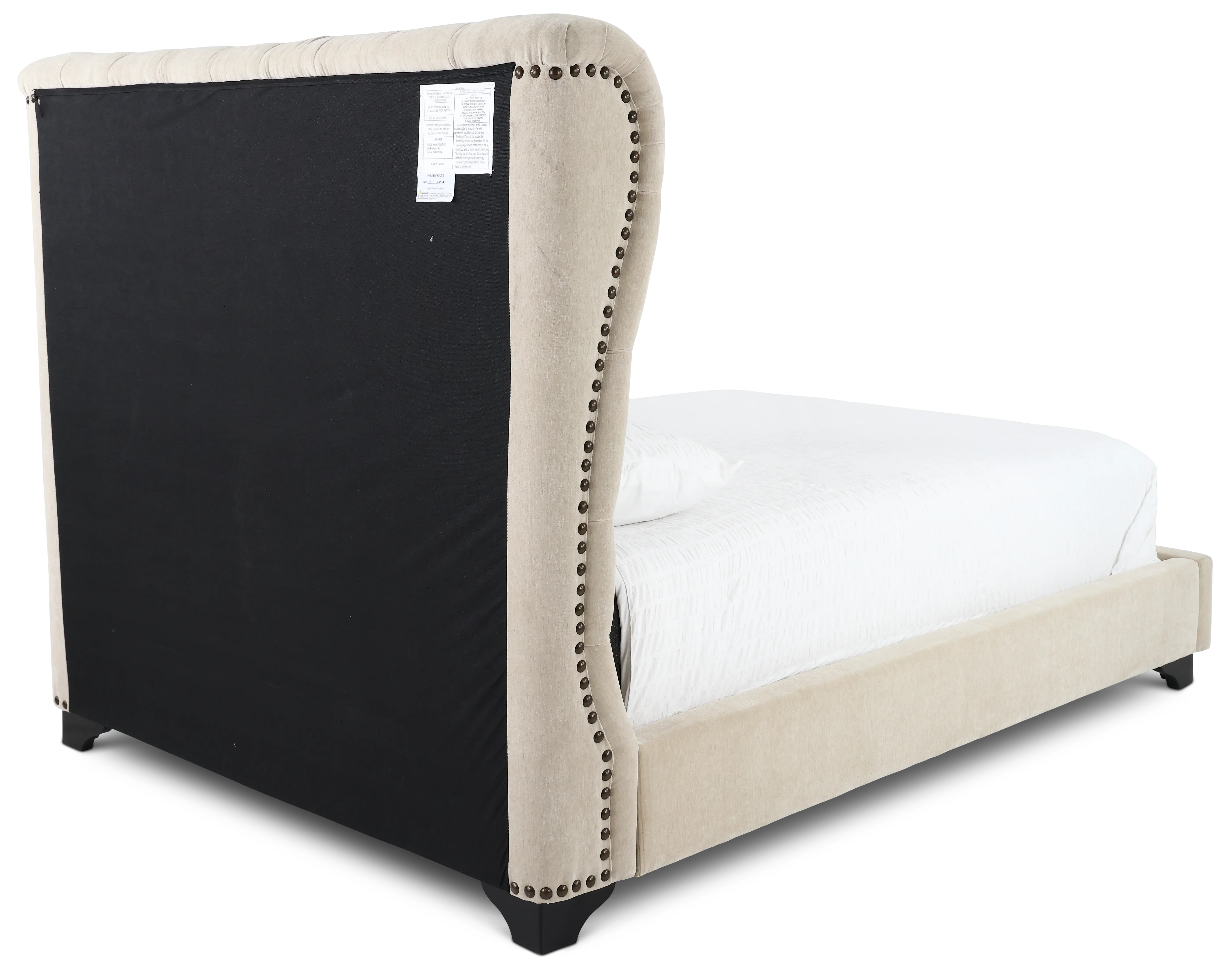 Chloe Natural Queen Upholstered Bed-6