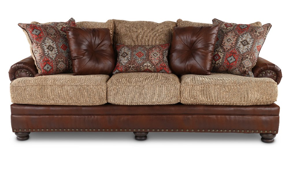 Laramie Two-Tone Brown Sofa
