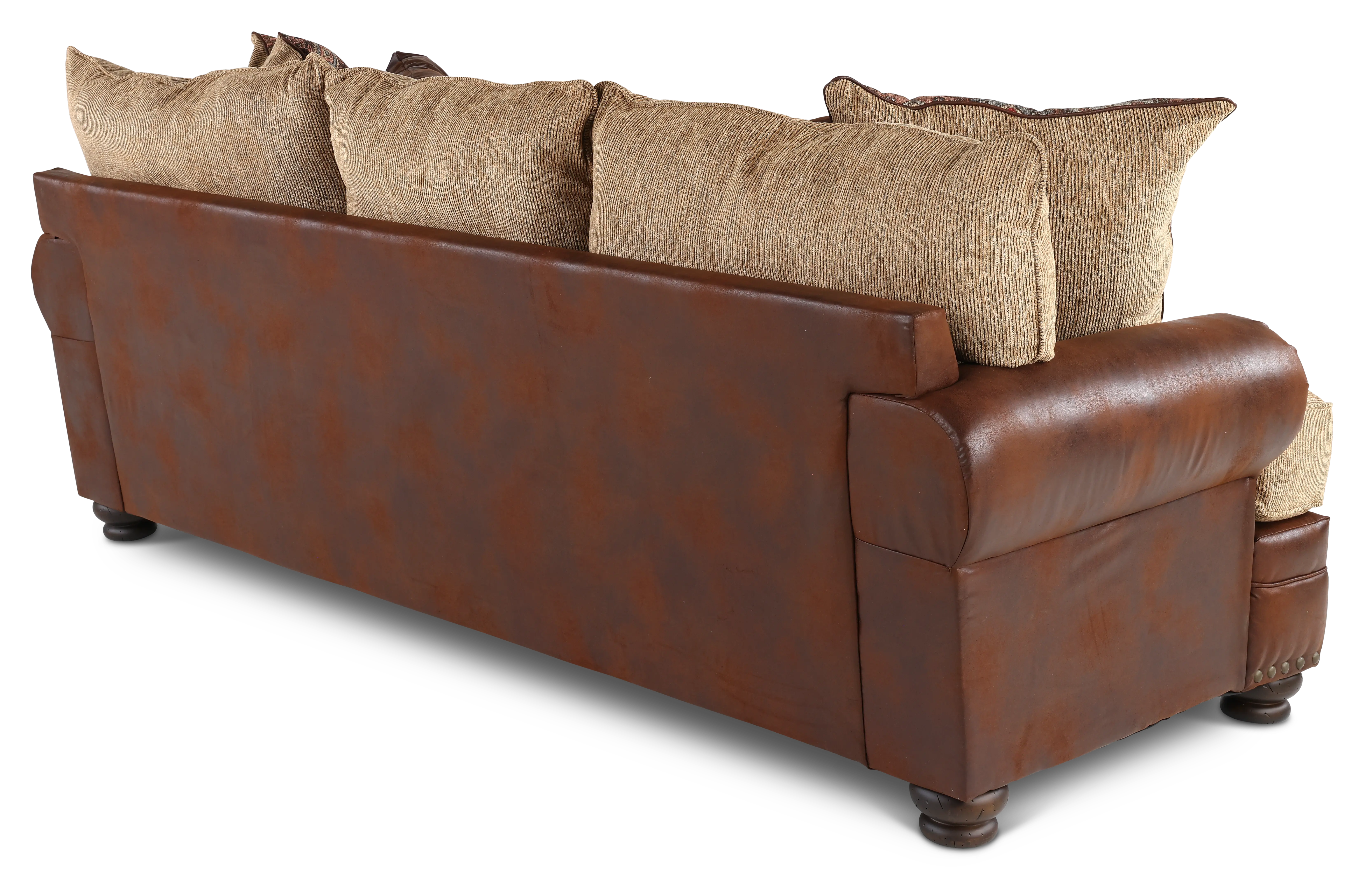 Laramie Two-Tone Brown Sofa-6