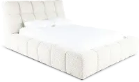 Escape Beige Queen Upholstered Bed