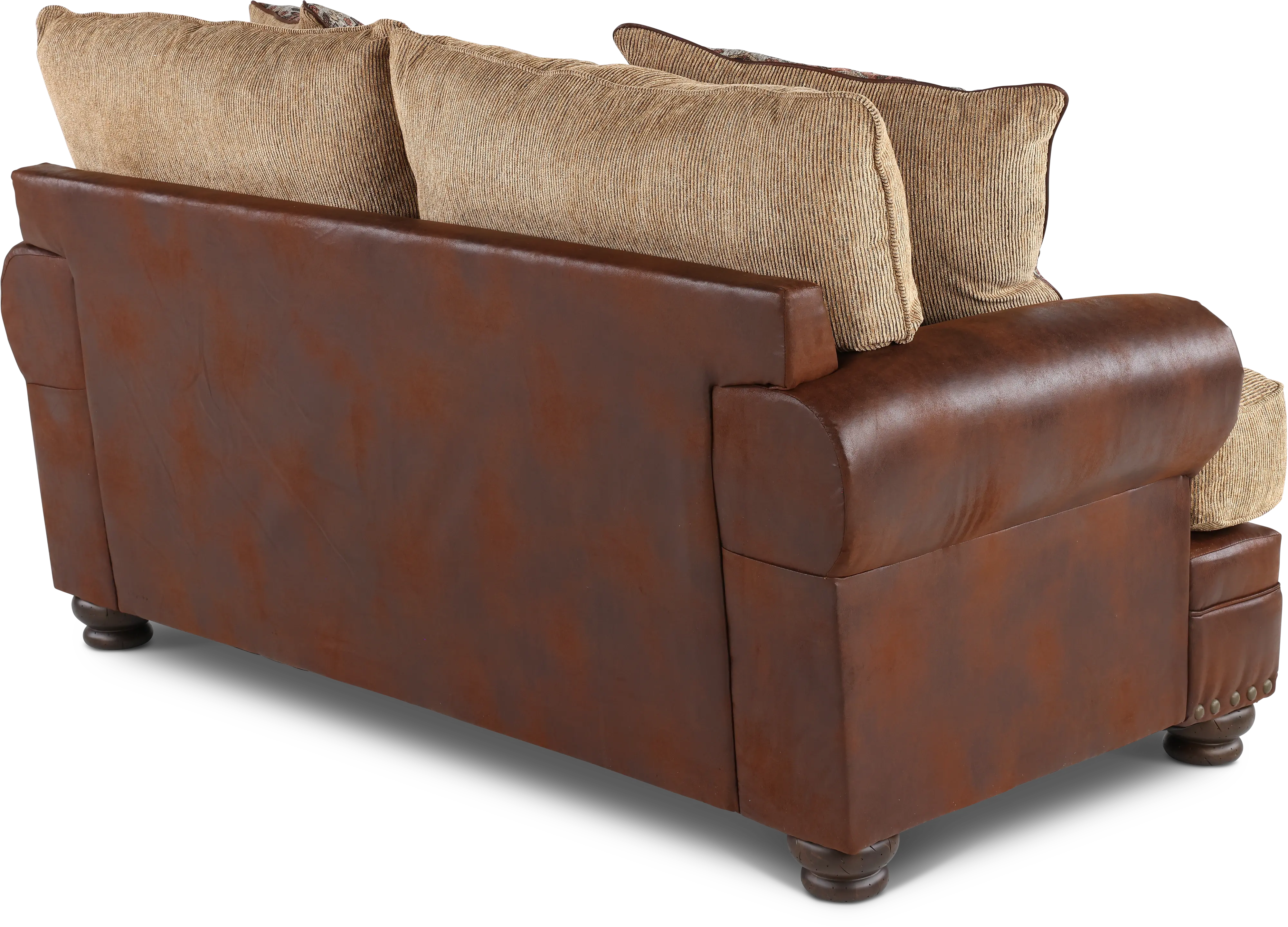 Laramie Two-Tone Brown Loveseat-6