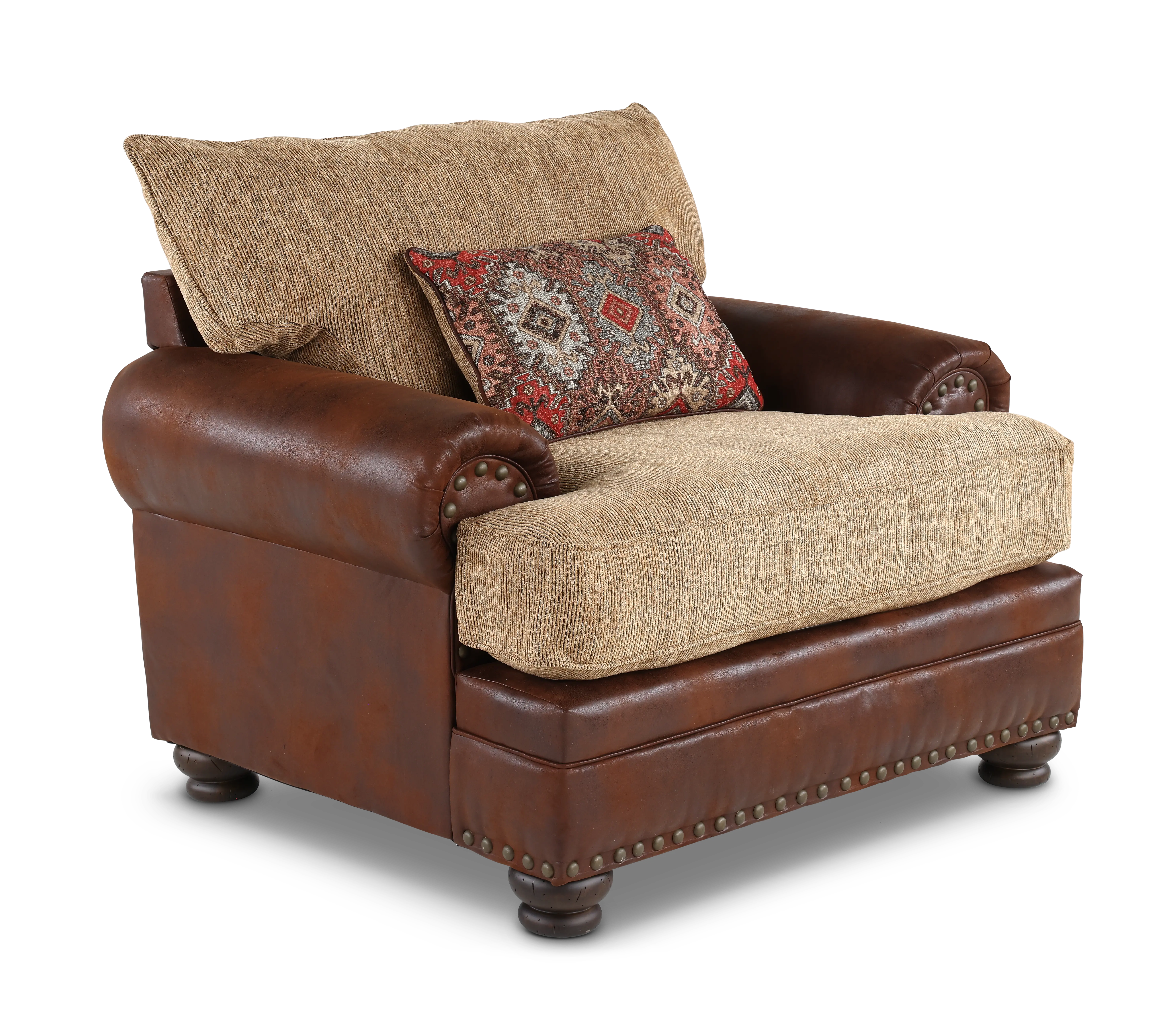 Laramie Two-Tone Brown Chair-1